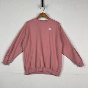 Nike Sweatshirt Youth XL Dusty Rose Pink Sportswear Club Fleece Pullover